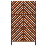 Schermo per Privacy 100 x 50 x 180 cm Acciaio Corten Ruggine