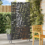 Schermo per Privacy 100 x 50 x 180 cm Acciaio Nero