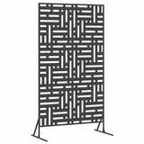 Schermo per Privacy 100 x 50 x 180 cm Acciaio Nero