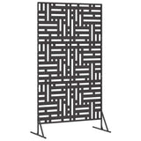 Schermo per Privacy 100 x 50 x 180 cm Acciaio Nero