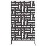 Schermo per Privacy 100 x 50 x 180 cm Acciaio Nero