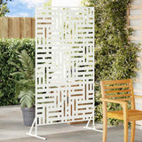 Schermo per Privacy 100 x 50 x 180 cm Acciaio Bianco