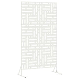 Schermo per Privacy 100 x 50 x 180 cm Acciaio Bianco