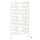 Schermo per Privacy Bianco 100 x 50 x 180 cm Acciaio