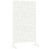 Schermo per Privacy 100 x 50 x 180 cm Acciaio Bianco