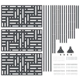 Schermo per Privacy 100 x 50 x 180 cm Acciaio Antracite