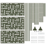 Schermo per Privacy Oliva 100 x 50 x 180 cm Acciaio