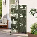 Schermo per Privacy 100 x 50 x 180 cm Acciaio Verde Oliva
