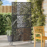 Schermo per Privacy 100 x 50 x 180 cm Acciaio Nero