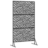 Schermo per Privacy 100 x 50 x 180 cm Acciaio Nero