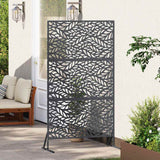 Schermo per Privacy 100 x 50 x 180 cm Acciaio Antracite