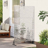 Schermo per Privacy 100 x 50 x 180 cm Acciaio Inox Argento