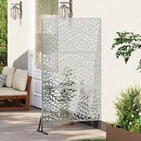 Schermo per Privacy 100 x 50 x 180 cm Acciaio zincato Argento