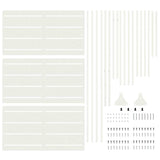 Schermo per Privacy Bianco 100 x 50 x 180 cm Acciaio