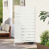 Schermo per Privacy 100 x 50 x 180 cm Acciaio Bianco