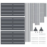 Schermo per Privacy 100 x 50 x 180 cm Acciaio Antracite