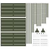 Schermo per Privacy 100 x 50 x 180 cm Acciaio Verde Oliva