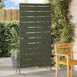 Schermo per Privacy 100 x 50 x 180 cm Acciaio Verde Oliva