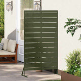Schermo per Privacy 100 x 50 x 180 cm Acciaio Verde Oliva