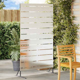 Schermo per Privacy 100 x 50 x 180 cm Acciaio Inox Argento