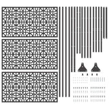 Schermo per Privacy Nero Acciaio