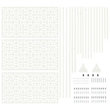 Schermo per Privacy Bianco Acciaio