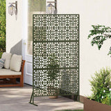 Schermo per Privacy 100 x 50 x 180 cm Acciaio Verde Oliva