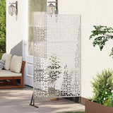 Schermo per Privacy 100 x 50 x 180 cm Acciaio Inox Argento