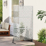 Schermo per Privacy 100 x 50 x 180 cm Acciaio zincato Argento
