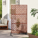 Schermo per Privacy 100 x 50 x 180 cm Acciaio Corten Ruggine