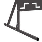Schermo per Privacy 100 x 50 x 180 cm Acciaio Nero