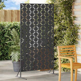 Schermo per Privacy 100 x 50 x 180 cm Acciaio Nero