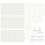 Schermo per Privacy Bianco Acciaio