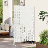 Schermo per Privacy 100 x 50 x 180 cm Acciaio Bianco