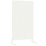 Schermo per Privacy 100 x 50 x 180 cm Acciaio Bianco