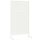 Schermo per Privacy 100 x 50 x 180 cm Acciaio Bianco
