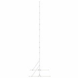 Schermo per Privacy 100 x 50 x 180 cm Acciaio Bianco