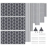 Schermo per Privacy 100 x 50 x 180 cm Acciaio Antracite