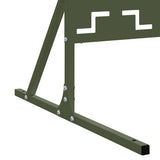 Schermo per Privacy 100 x 50 x 180 cm Acciaio Verde Oliva