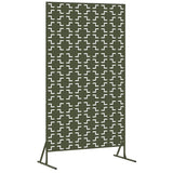 Schermo per Privacy 100 x 50 x 180 cm Acciaio Verde Oliva