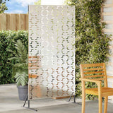 Schermo per Privacy 100 x 50 x 180 cm Acciaio Inox Argento