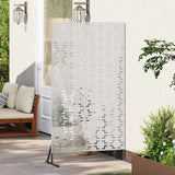 Schermo per Privacy 100 x 50 x 180 cm Acciaio Inox Argento