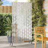 Schermo per Privacy 100 x 50 x 180 cm Acciaio zincato Argento