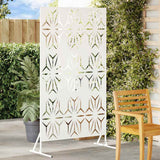 Schermo per Privacy 100 x 50 x 180 cm Acciaio Bianco