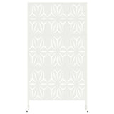 Schermo per Privacy 100 x 50 x 180 cm Acciaio Bianco