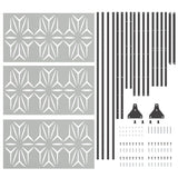 Schermo per Privacy 100 x 50 x 180 cm Acciaio zincato Argento
