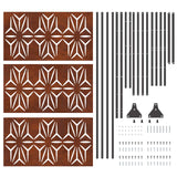 Schermo per Privacy 100 x 50 x 180 cm Acciaio Corten Ruggine