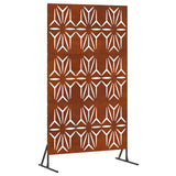 Schermo per Privacy 100 x 50 x 180 cm Acciaio Corten Ruggine