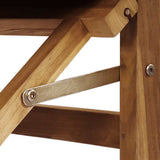 Sedia da regista Grigio Legno di teak solido