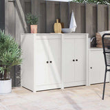 Porta da cucina con porta 2 pcs Bianco 50 x 9 x 82 cm